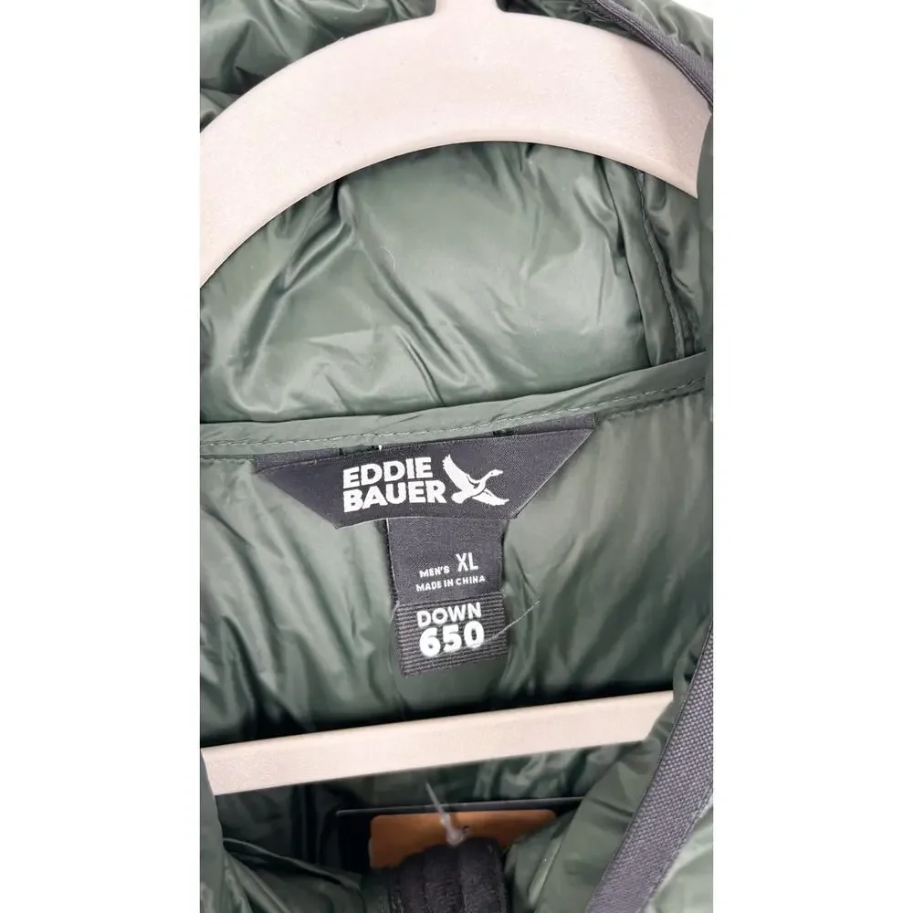 Eddie Bauer Mens StratusLite Crosstown Down Hoodie Puff Jacket Size XL New
